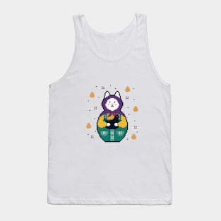 Matryoshkat holding a chicken Tank Top